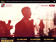 Tablet Screenshot of fellermanlaw.com